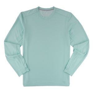 Cove Performance Crewneck Shirt - Light Teal
